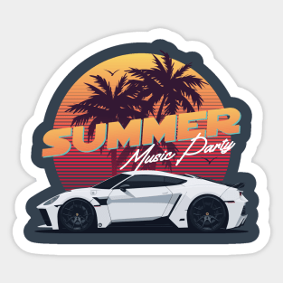 Vintage Summer Vibes Sticker